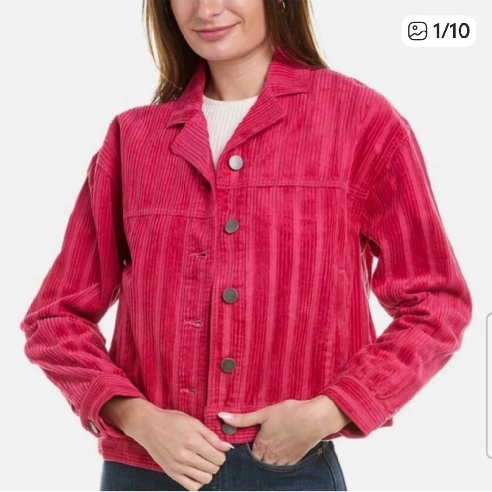 Cabi women’s Pink Cheeky Topper Corduroy Jacket spring summer coastal Sz XS - Picture 1 of 8